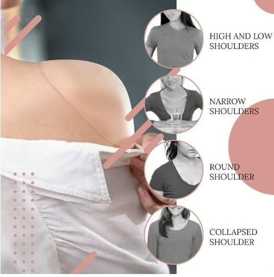 Naturally Silicone -Transparent Anti-slip Shoulder Pads