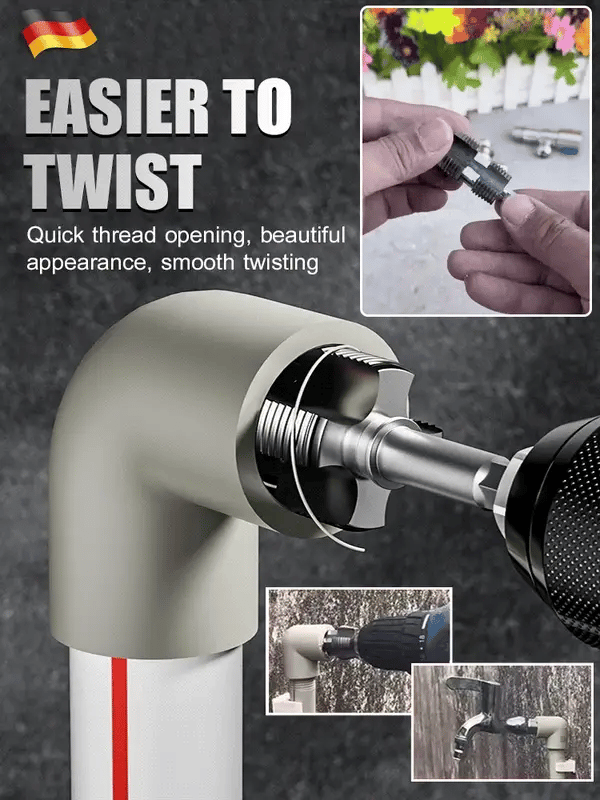 Water pipe inner hole thread opener