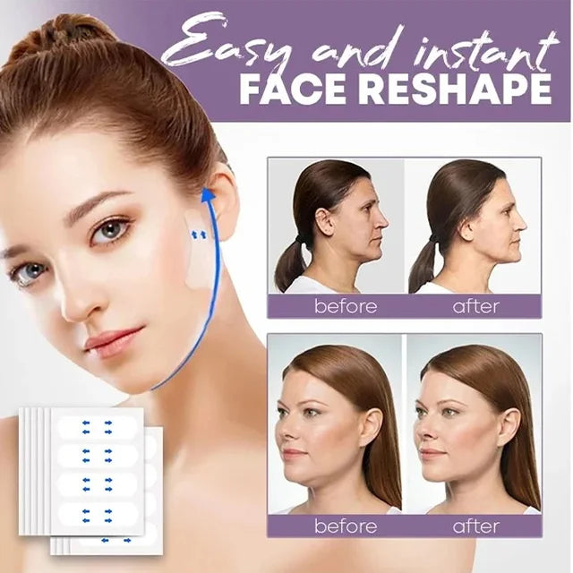 Japanese face lifting sticker