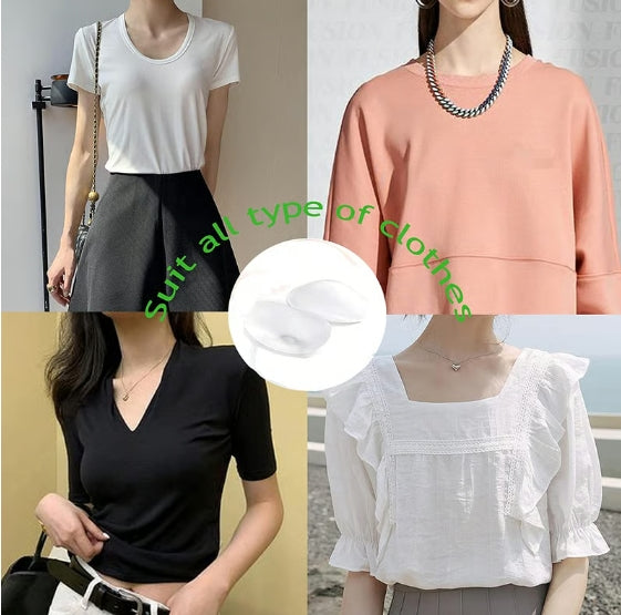Naturally Silicone -Transparent Anti-slip Shoulder Pads
