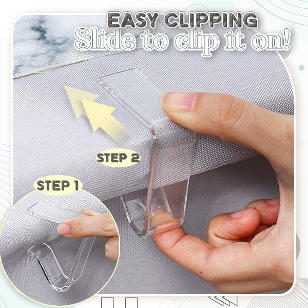 Easy-FiX Transparent Tablecloth Clips(8pcs)
