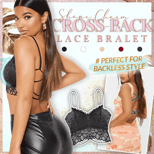 ShapeCharm Cross-Back Lace Bralet
