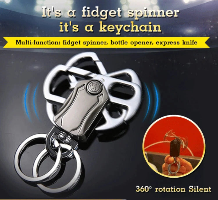 Rotating multifunctional keychain
