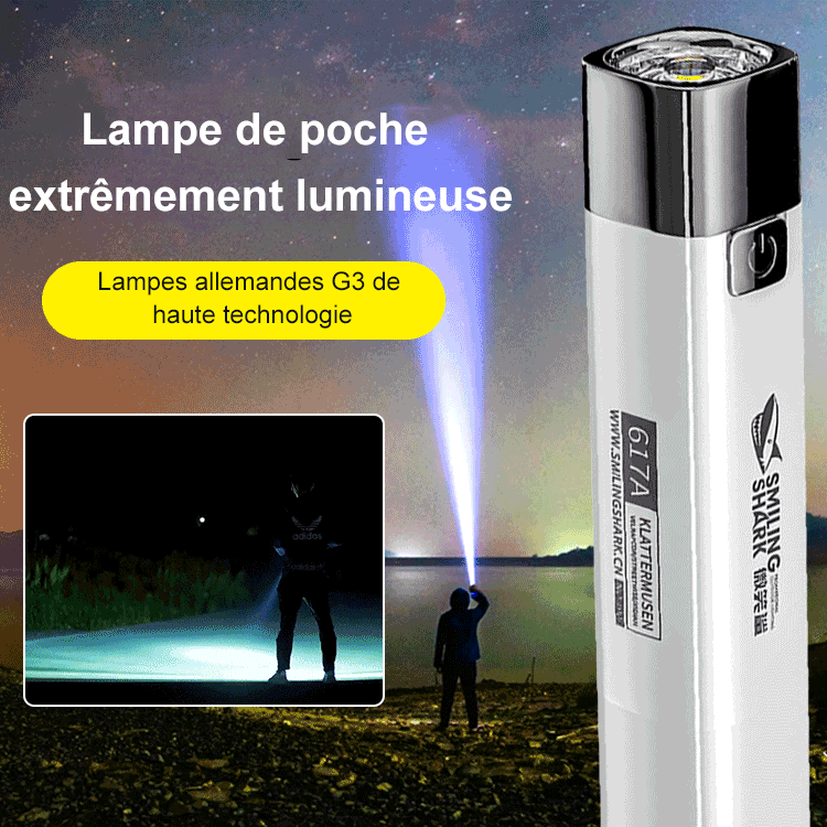 2-in-1 Ultra Bright Flashlight Power Bank