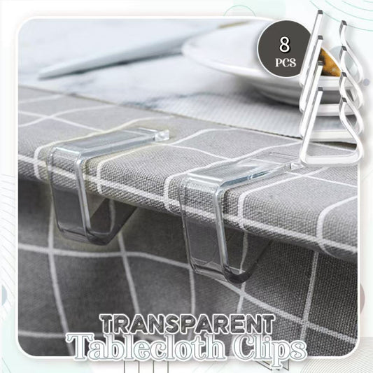 Easy-FiX Transparent Tablecloth Clips(8pcs)