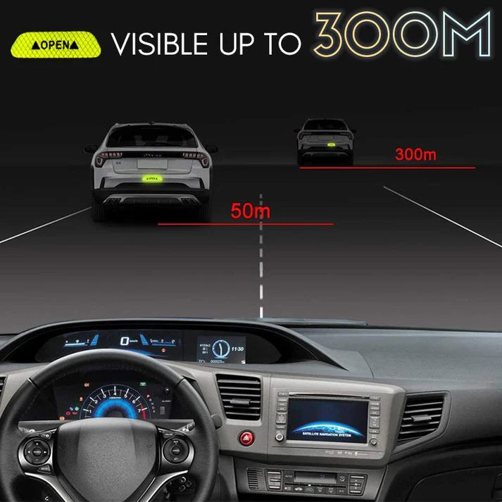 Car door opening reflective warning stickers