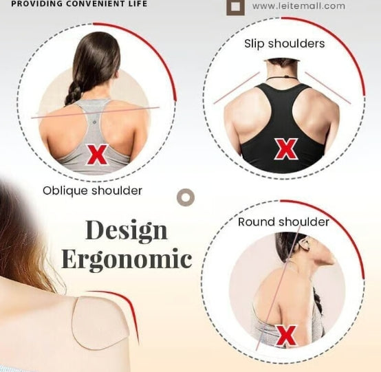Naturally Silicone -Transparent Anti-slip Shoulder Pads