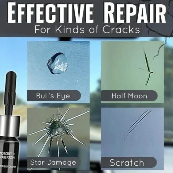 👍Car glass window liquid nano repair kit