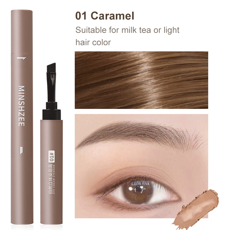 Three-dimensional eyebrow cream
