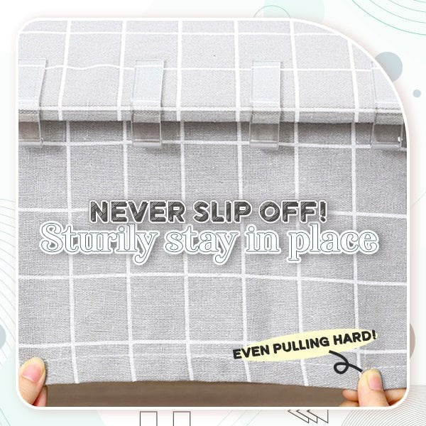 Easy-FiX Transparent Tablecloth Clips(8pcs)